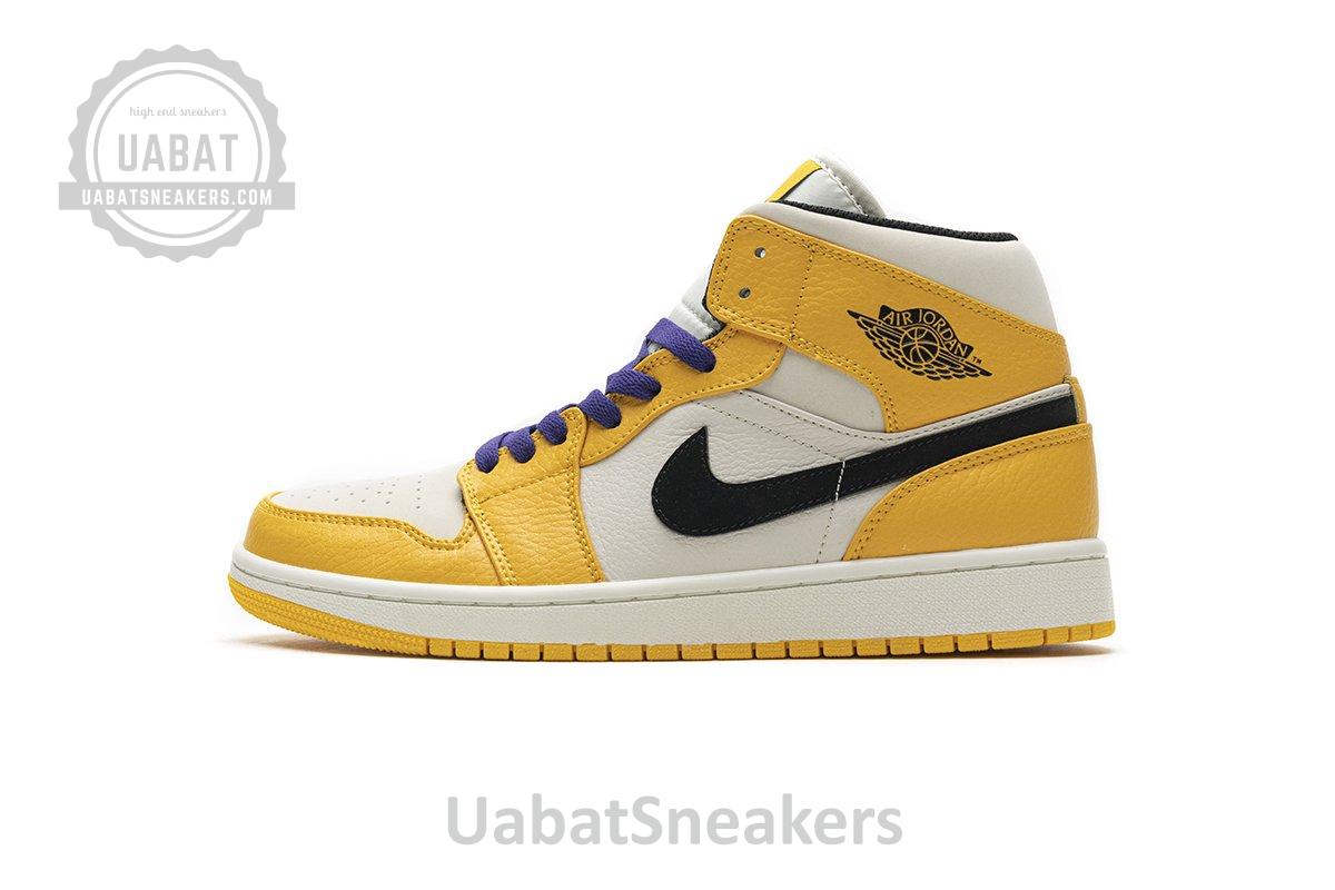 852542-700 Air Jordan 1 Mid Lakers
