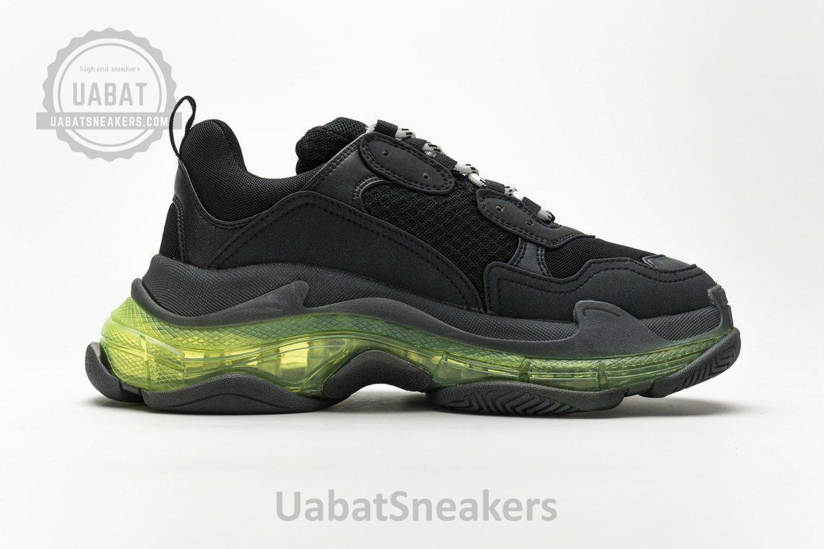 541624 W09O1 2140 Balenciaga Triple S Black Green - Image 9