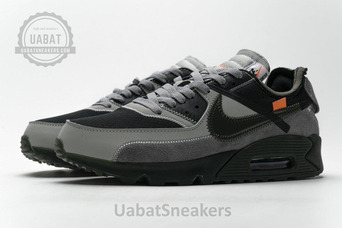OFF-White x Nike Air Max 90 Grey - Image 10