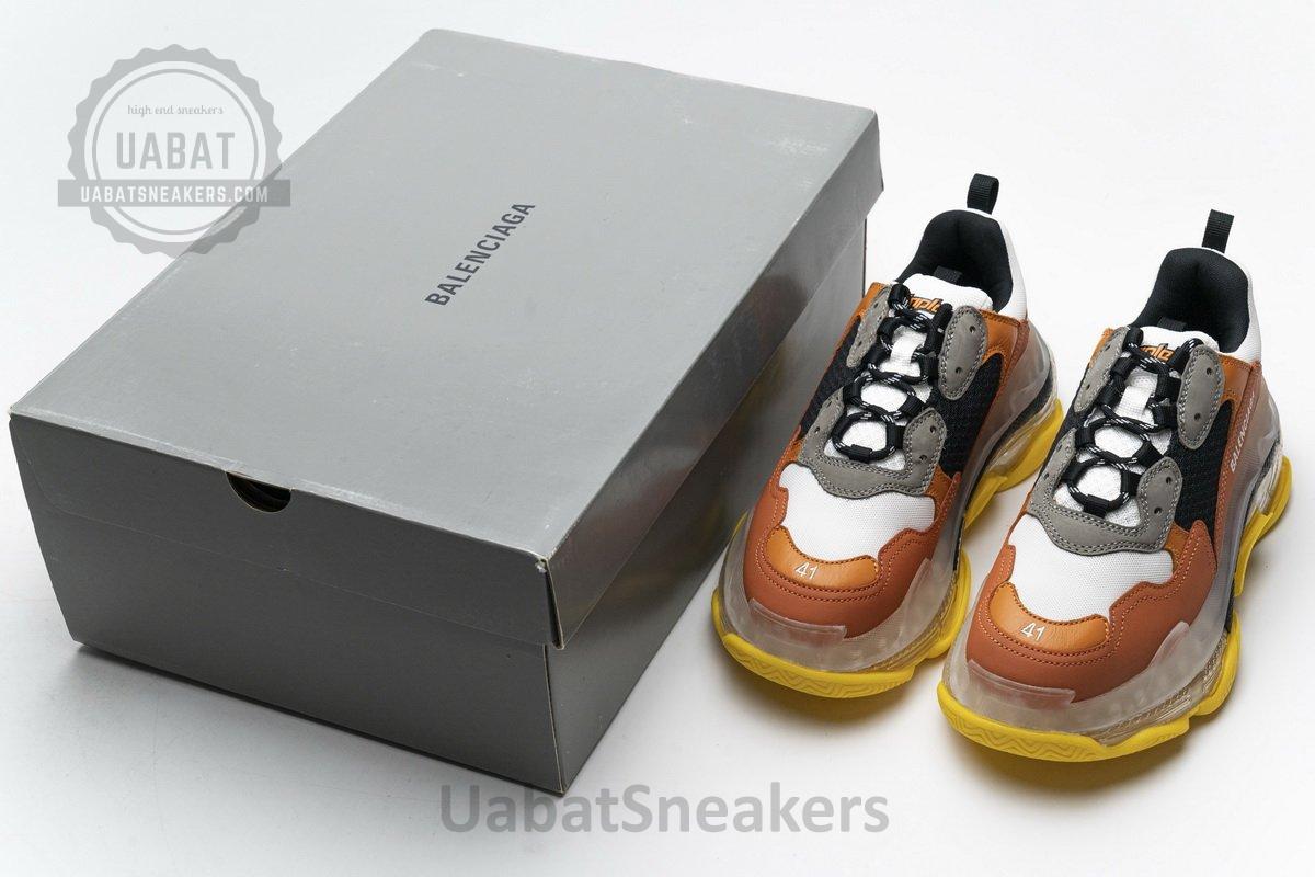 541624 W09E1 1766 Balenciaga Triple S Black Orange - Image 6