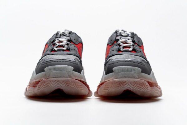 544351 W09O1 2262 Balenciaga Triple S Grey Red - Image 8
