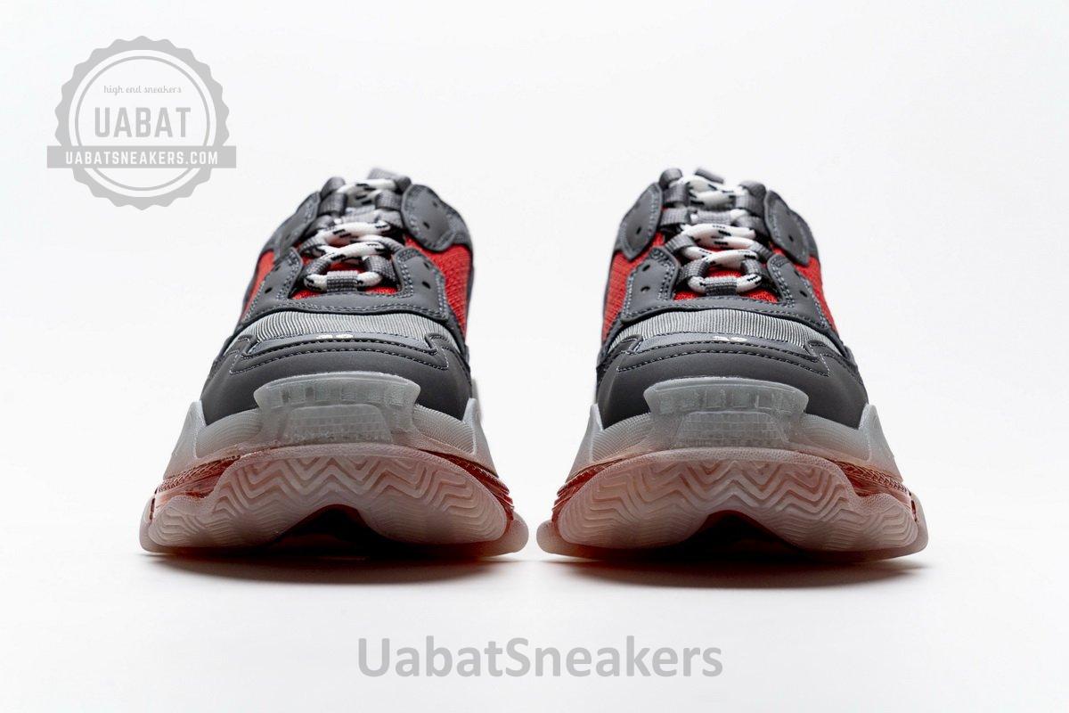 544351 W09O1 2262 Balenciaga Triple S Grey Red - Image 8