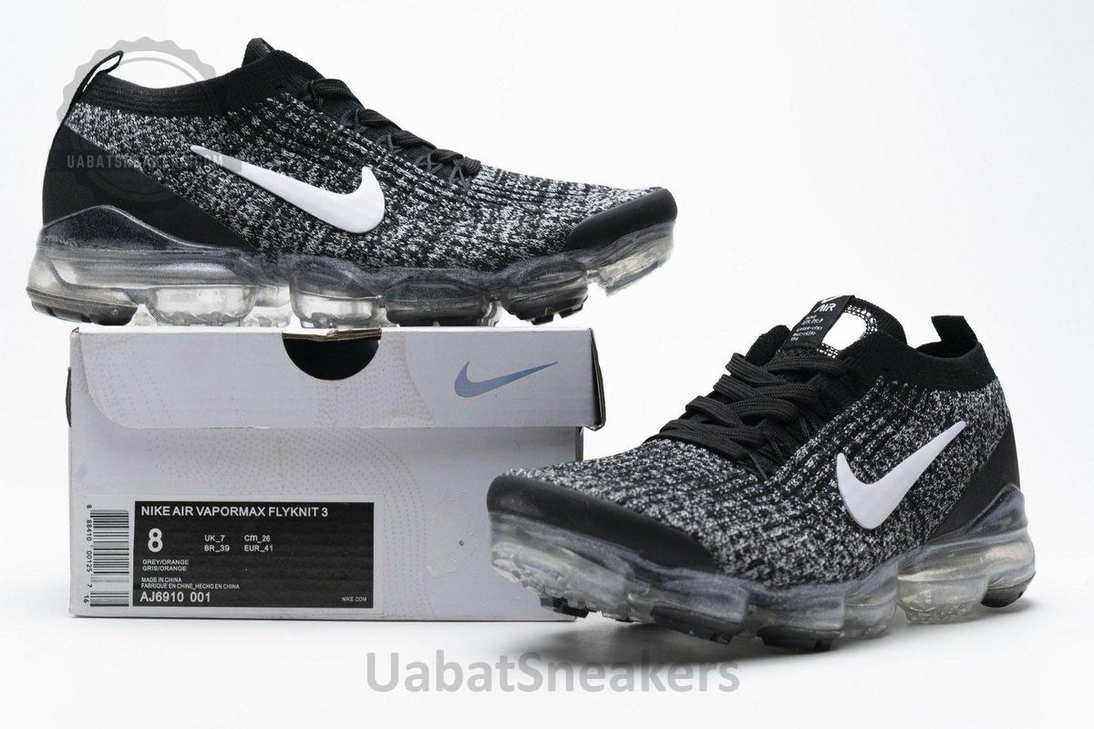AJ6910-001 Nike Air Vapormax Flyknit 3 Black White - Image 4