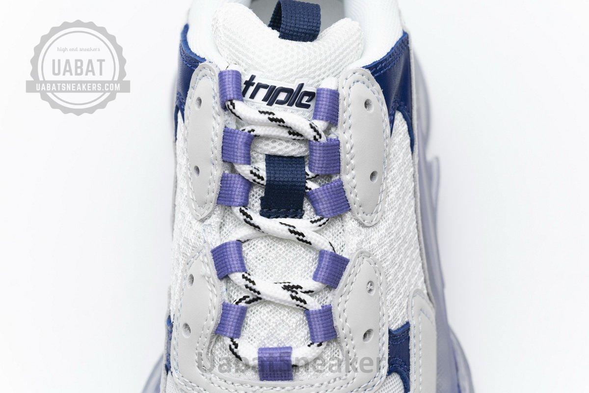 544351 W09E1 1322 Balenciaga Triple S White Purple - Image 8