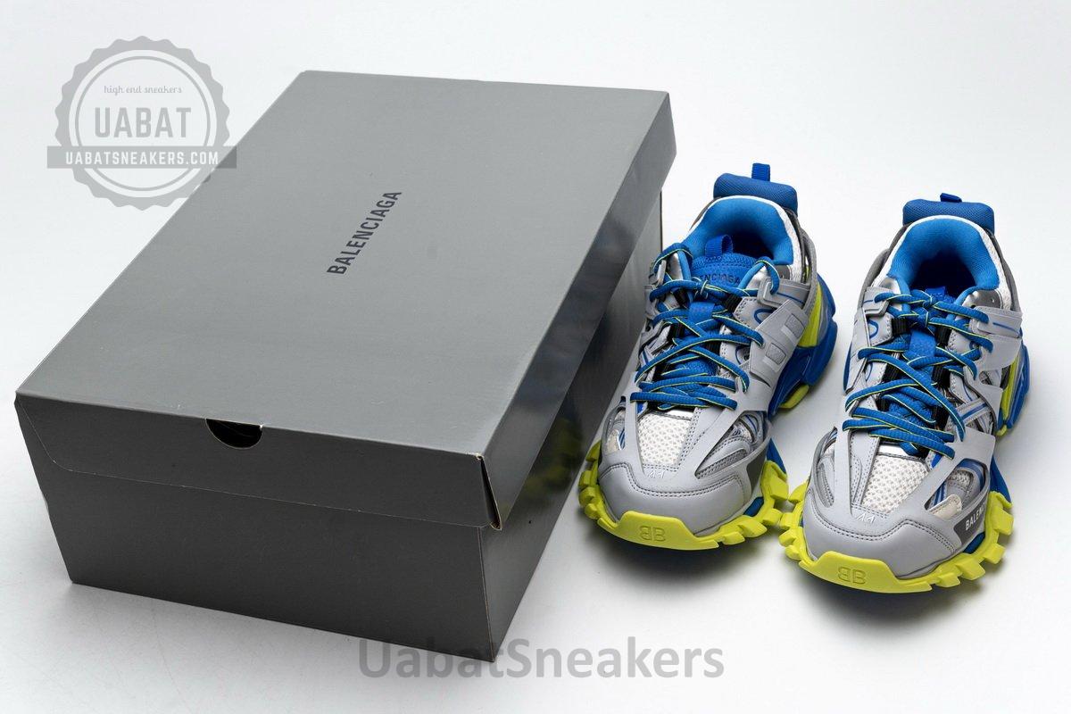 542023 W1GB9 6509 Balenciaga Tess S.Grey Blue Yellow - Image 3