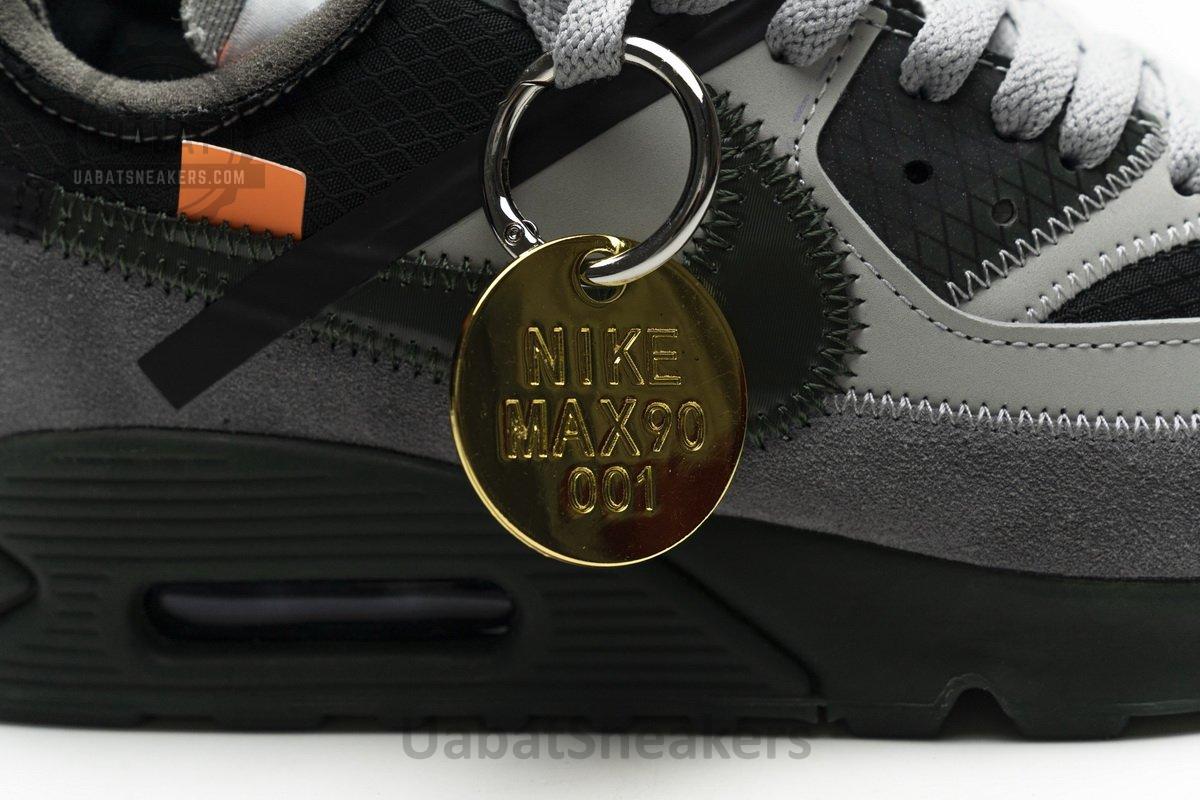 OFF-White x Nike Air Max 90 Grey - Image 12