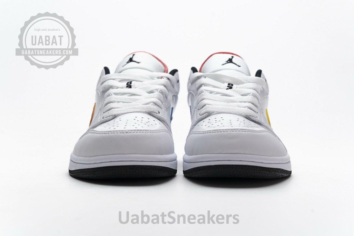 CW7009-100 Air Jordan 1 Low White Multi-Color - Image 5