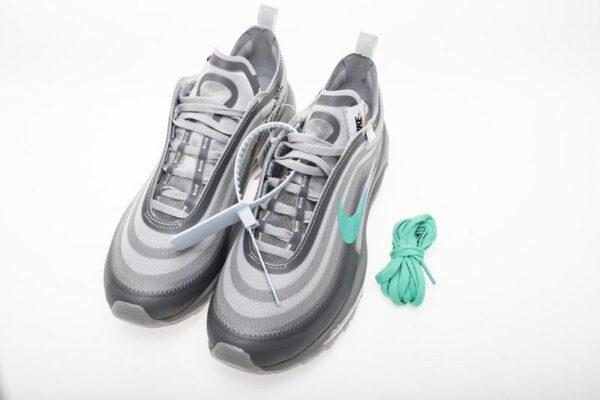 OFF WHITE X Nike Air Max 97 “Wolf Grey Menta” AJ4585-012 - Image 3