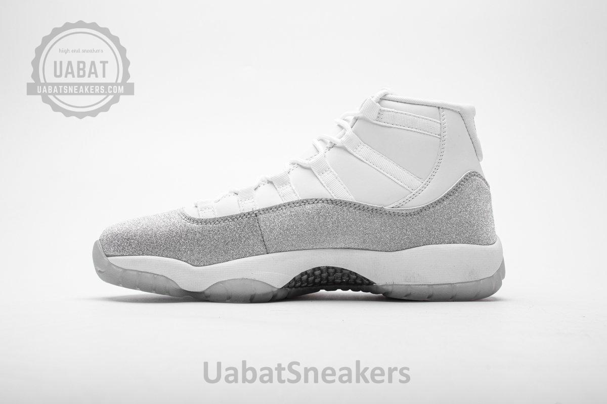 AR0715-100 WMNS Air Jordan 11 Retro White Metallic Silver