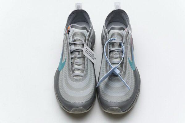AJ4585-101 Off-White x Nike Air Max 97 Wlolf Grey Menta - Image 4