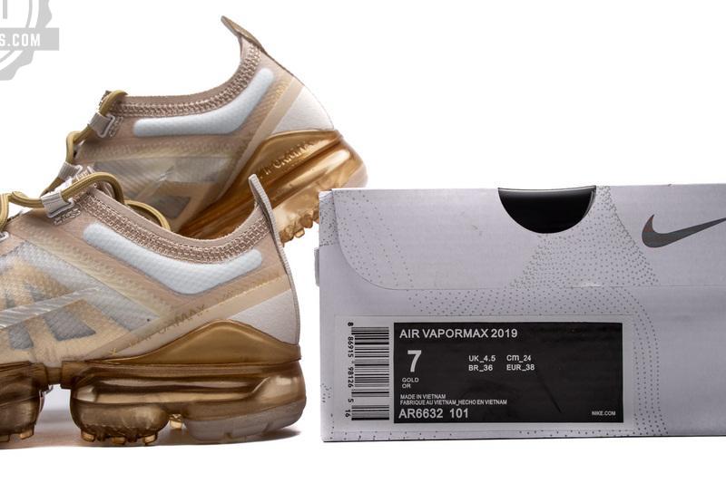 Nike Air VaporMax 2019 Gold AR6632-101 - Image 8
