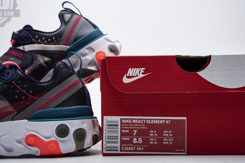 Nike React Element 87 Red Orbit CJ6897-061 - Image 2