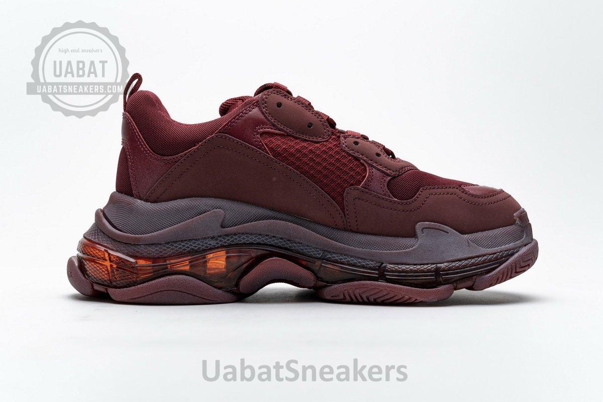541624 W09E1 1628 Balenciaga Triple S Red Wine - Image 8