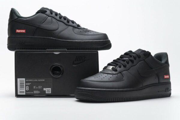 CU9225-001 Supreme x Nike Air Force 1 Low Black - Image 2