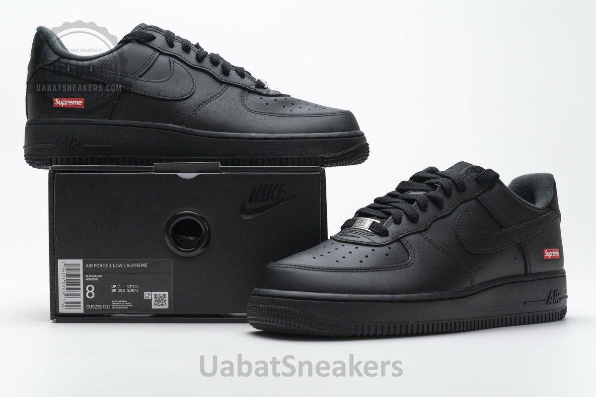 CU9225-001 Supreme x Nike Air Force 1 Low Black - Image 2