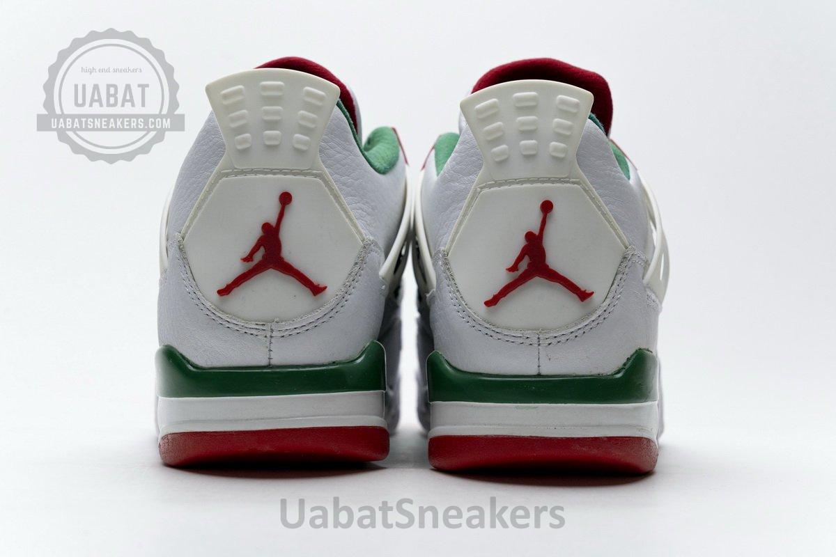 AQ3816-063 Air Jordan 4 Retro White Green Red - Image 7