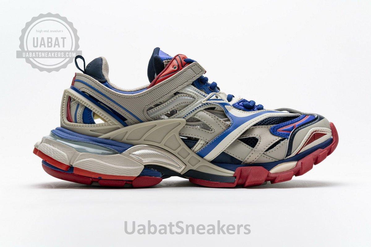570391 W2GN2 8570 Blenciaga Track 2 Sneaker Beige Blue - Image 10