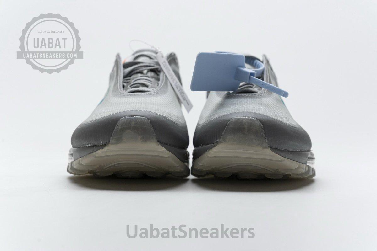 AJ4585-101 Off-White x Nike Air Max 97 Wlolf Grey Menta - Image 5