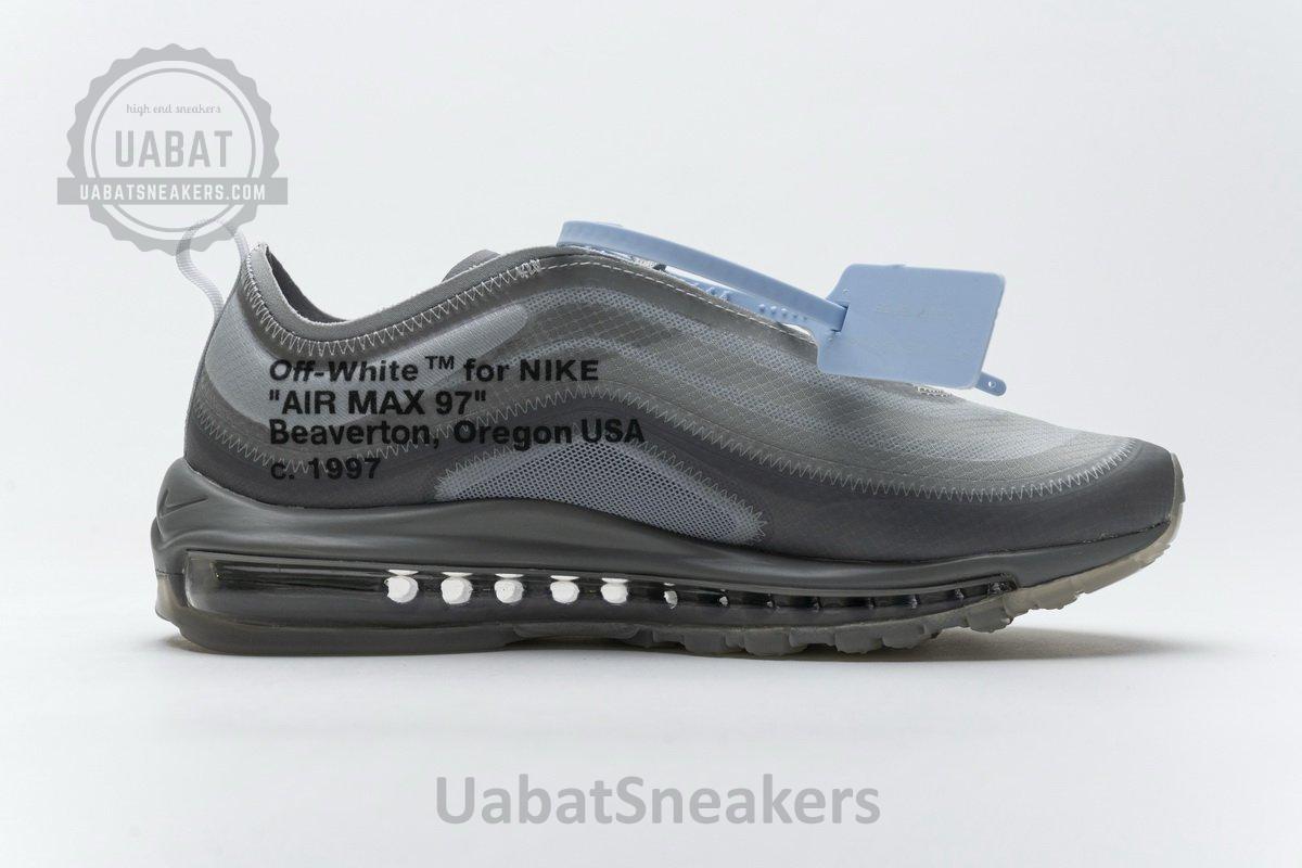 AJ4585-101 Off-White x Nike Air Max 97 Wlolf Grey Menta - Image 10