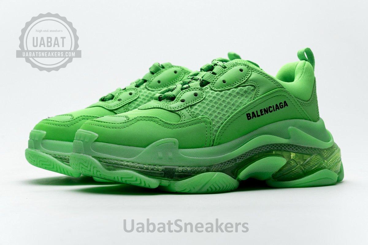 544351 W09OL 3801 Balenciaga Triple S Fluo Green - Image 6