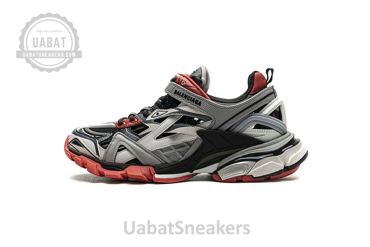 570391 W2GN3 1003 Blenciaga Track 2 Sneaker Grey Red