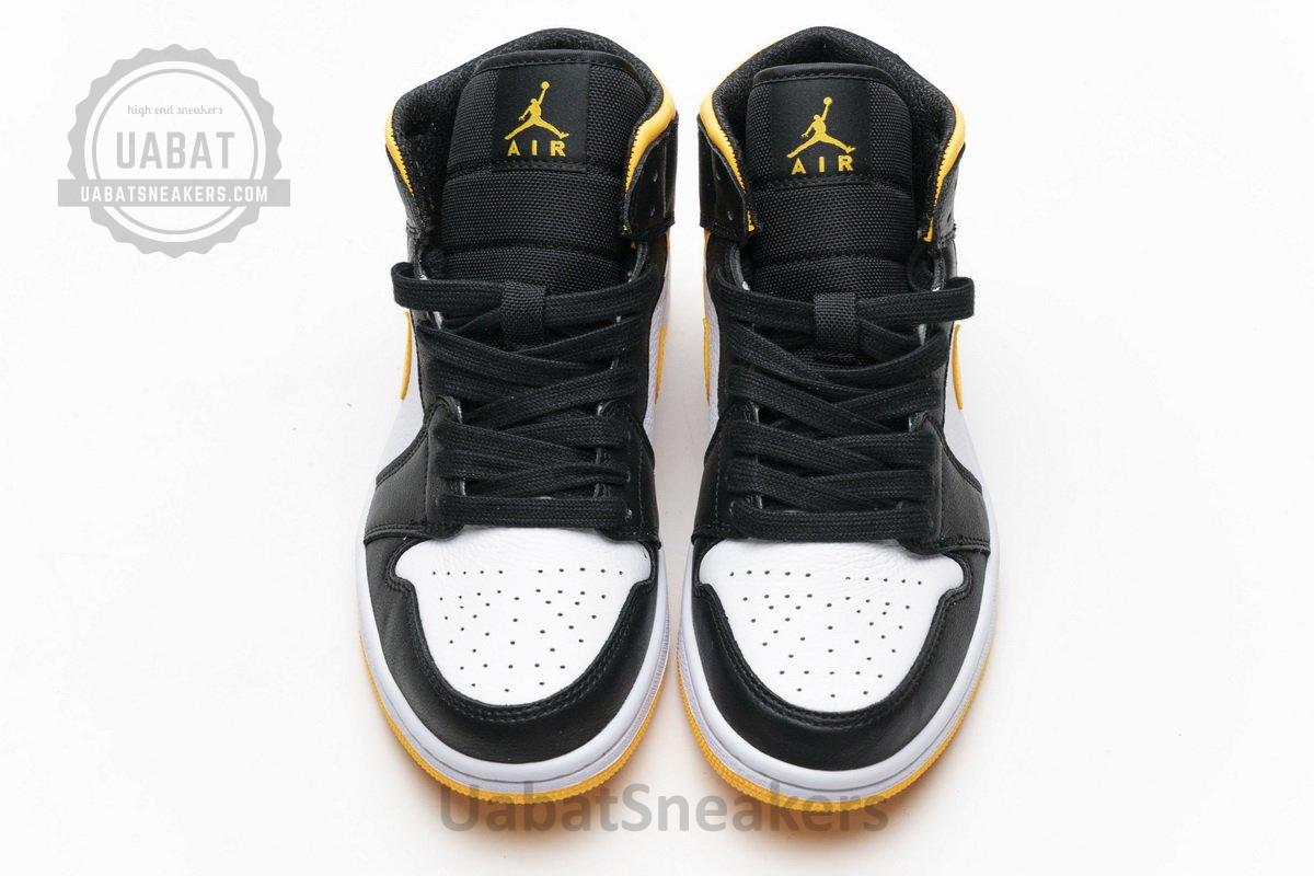 CV5276-107 Air Jordan 1 Mid SE Laser Orange Black - Image 4