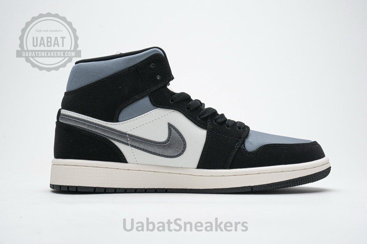 852542-011 Air Jordan 1 Mid SE “Satin Grey” - Image 9