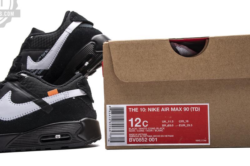 OFF-WHITE x Nike Air Max 90 BT“All Black”BV0852-001 - Image 6