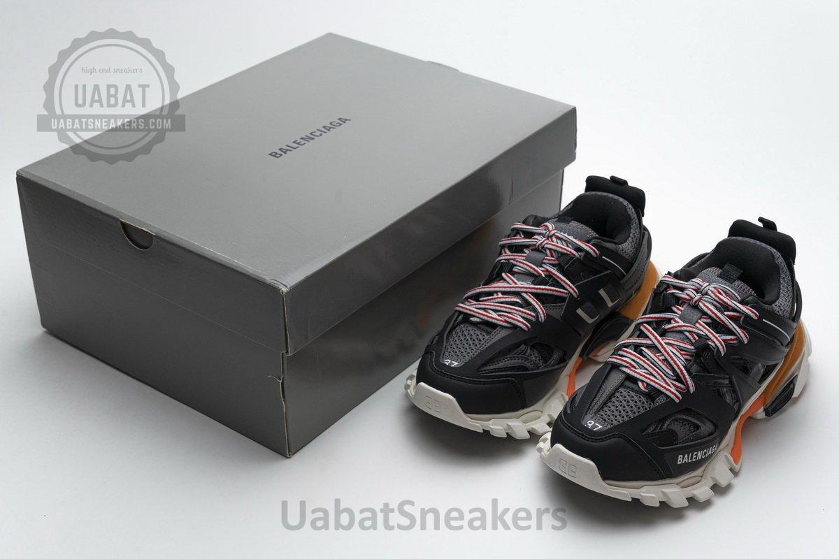 542436 W1GB7 2019 Balenciaga Tess S.Black White Orange - Image 3