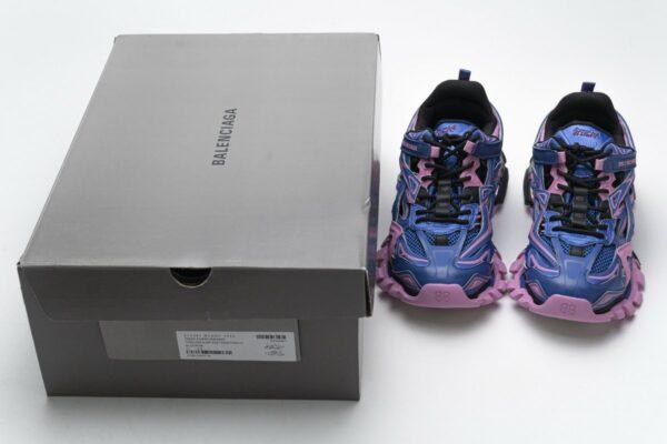 570391 W2GN3 4050 Blenciaga Track 2 Sneaker Blue Pink - Image 3