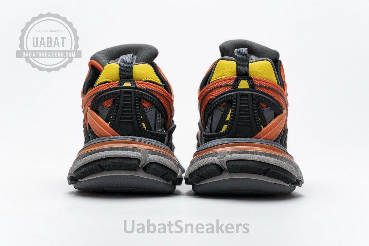568614 W2GN8 2008 Blenciaga Track 2 Sneaker Black Orange - Image 6