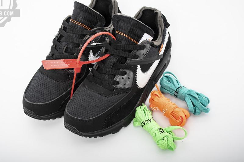 Off-White x Nike Air Max 90 “All Black” AA7293-001 - Image 8