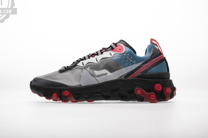 Nike React Element 87 “Blue Chill Solar Red”AQ1090-006
