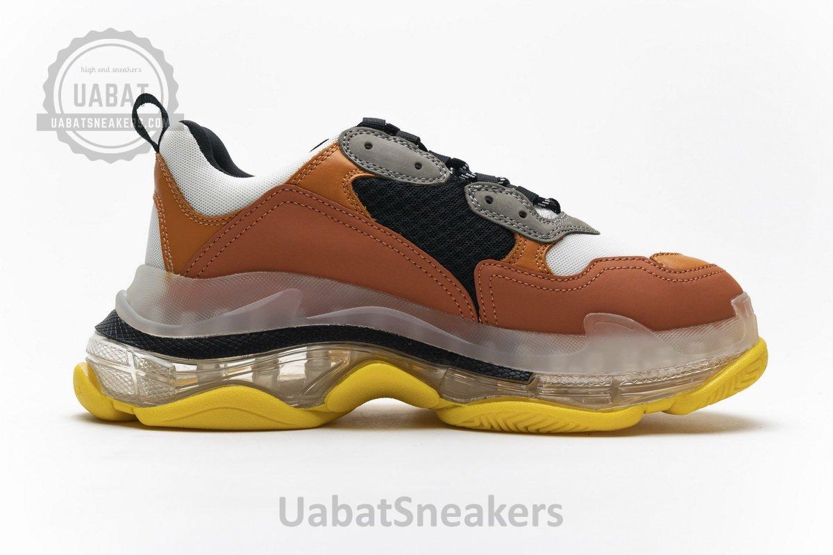 541624 W09E1 1766 Balenciaga Triple S Black Orange - Image 2