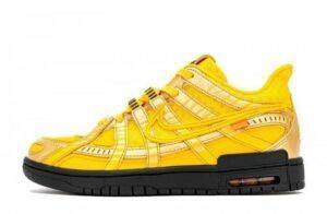CU6015-700 OFF White x Nike Air Rubber Dunk “University Gold”