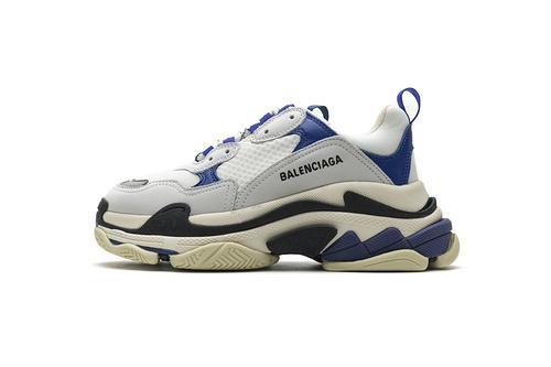 490672 W09O5 1005 Balenciaga Triple S Black Blue Violet - Image 11