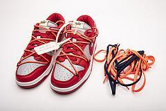 CT0856-600 OFF White X Nike Dunk Low University Red - Image 4