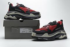 483513 W06E1 1006 Balenciaga Triple S Black Red Grey - Image 8