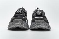 483546 W06F1 0841 Balenciaga Triple S Black Grey Silver - Image 10