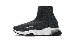 Balenciaga Speed Clear Sole Sneaker Black Silver