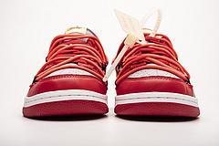 CT0856-600 OFF White X Nike Dunk Low University Red - Image 3