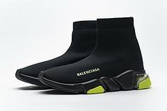Balenciaga Speed Clear Sole Sneaker Black Yellow Fluo - Image 4