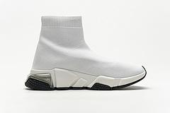 Balenciaga Speed Clear Sole Sneaker White Black - Image 5