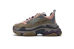 490672 W09O5 1036 Balenciaga Triple S Grey Pink