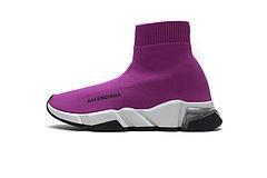 Balenciaga Speed Clear Sole Sneaker Fuchsia White