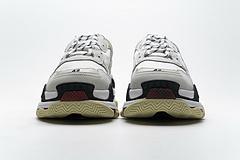 541624 W06E2 1790 Balenciaga Triple S White Dark Grey Red - Image 5