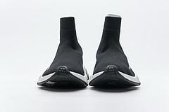 Balenciaga Speed Clear Sole Sneaker Black White - Image 2