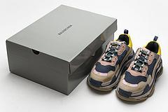 490672 W09O5 1027 Balenciaga Triple S Grey Yellow - Image 4