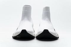 Balenciaga Speed Clear Sole Sneaker White Black - Image 2