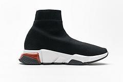 Balenciaga Speed Clear Sole Sneaker Black White Red - Image 5